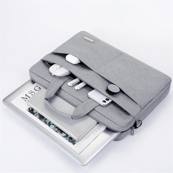 Gray color option for Custom Laptop And Tablet Shoulder Bag Compatible With 16inch