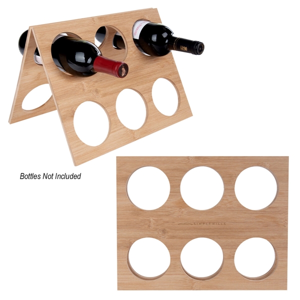 Natural color option for Bamboo Wine Rack