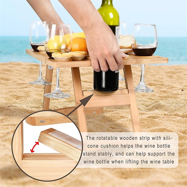 Light Blue color option for Portable Wine Picnic Table