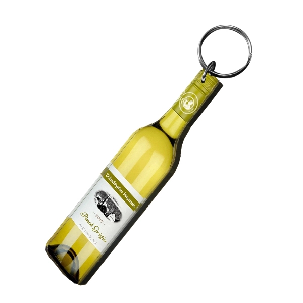 Clear color option for Wine Bottle Shaped Keychains