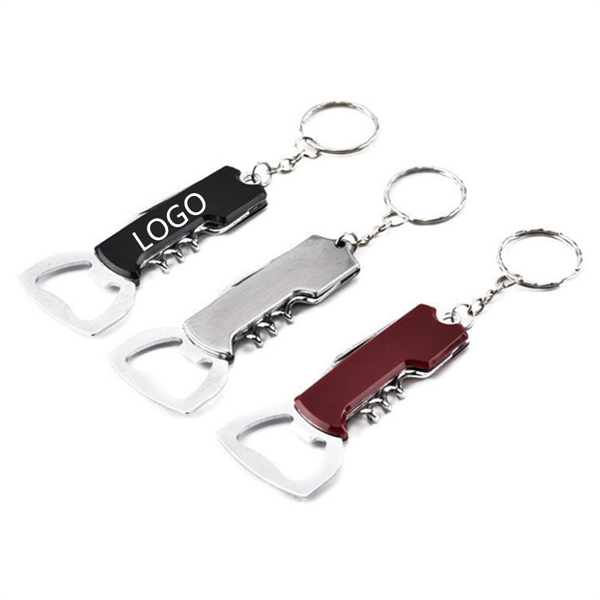 Silver color option for Multifunction Keychain Bottle Opener