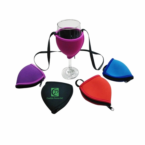 Main photo of Neoprene Wine Glass Insulator Drink Holder