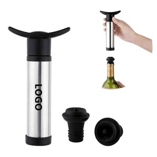 As Shown color option for Wine Saver Pump With Vacuum Bottle Stoppers