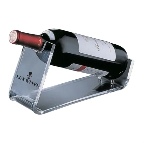 Clear color option for Acrylic Wine Bottle Stand