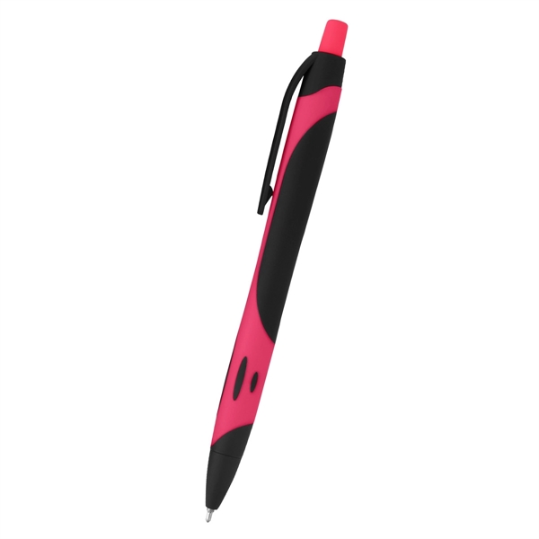 Black With Pink color option for Sleek Write Two Tone Rubberized Pen