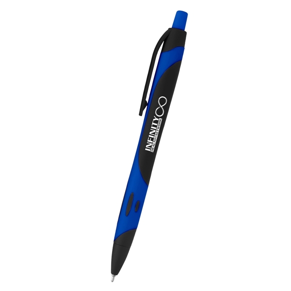 Black/Blue color option for Sleek Write Two Tone Rubberized Pen