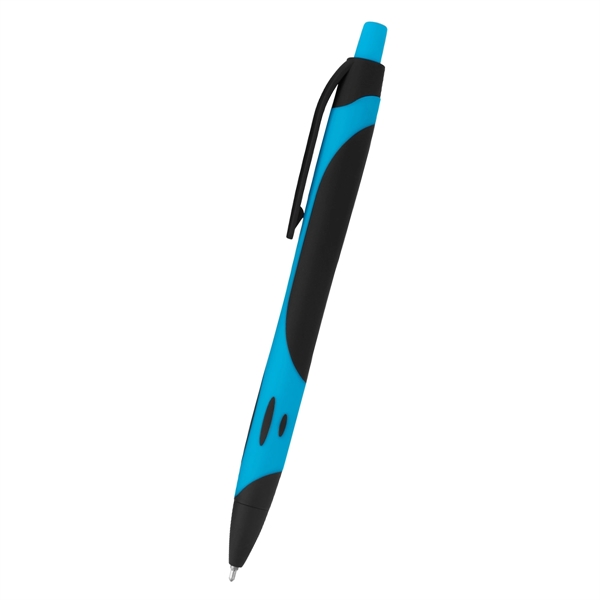 Black/Lt Blue color option for Sleek Write Two Tone Rubberized Pen