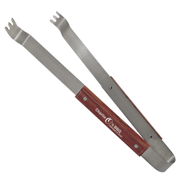 Stainless Steel   Mahogany color option for Classics Bbq Tongs