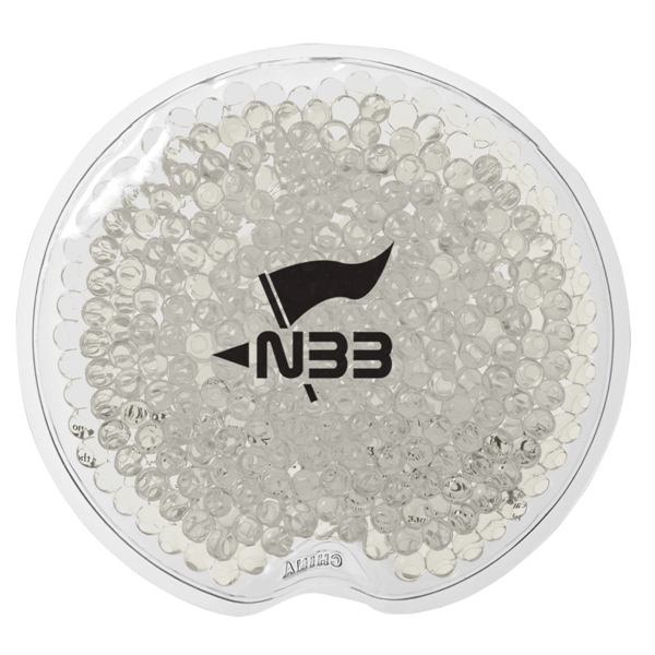 CLEAR color option for Small Round Gel Beads Hot/Cold Pack