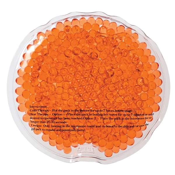 ORANGE color option for Small Round Gel Beads Hot/Cold Pack