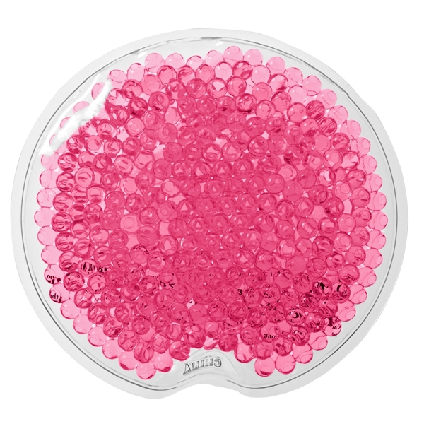 PINK color option for Small Round Gel Beads Hot/Cold Pack