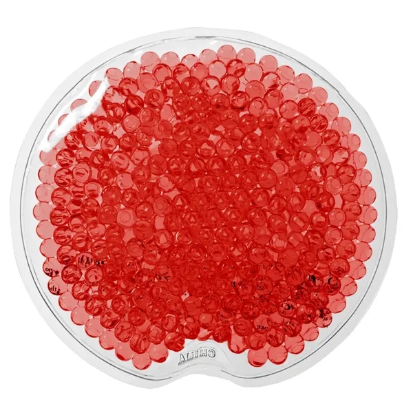 RED color option for Small Round Gel Beads Hot/Cold Pack