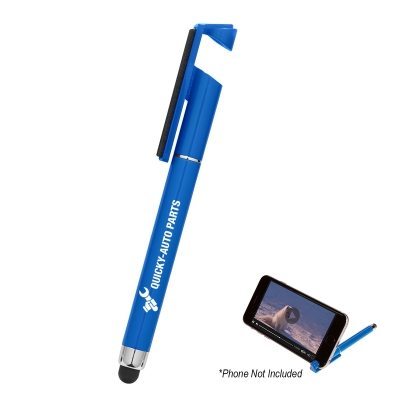 Blue color option for Stylus Pen With Phone Stand And Screen Cleaner