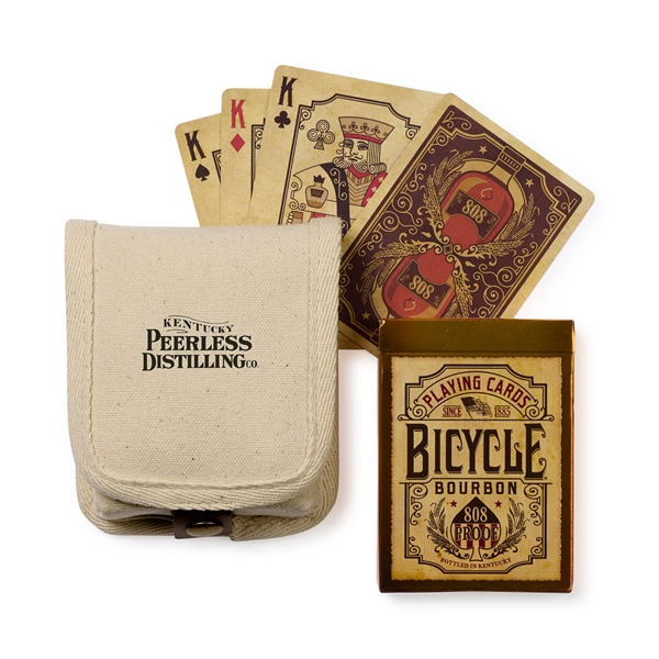 Natural color option for Bicycle® Bourbon Connoisseur Playing Cards Gift Set