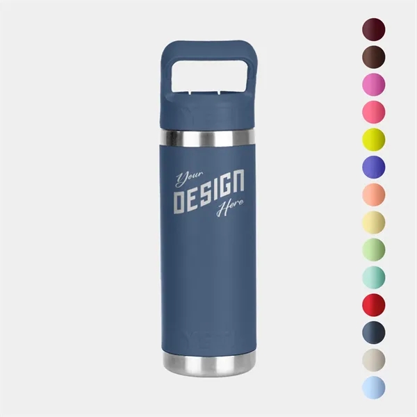 Wildflower Fuchsia color option for 18 Oz Yeti® Rambler Stainless Steel Insulated Water Bottle