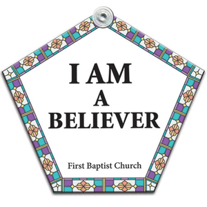 Photo of Church Paper Window Sign (Approximately 8"X8")