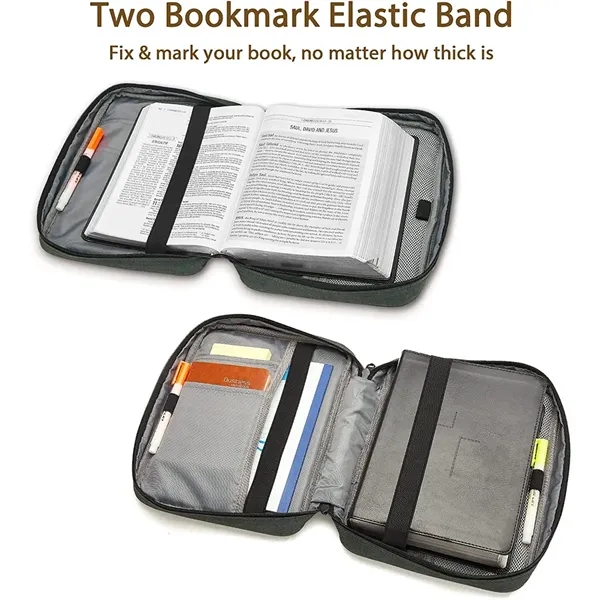 Gray color option for Bible Covers  Case Carrying Church Bag With Book Stand