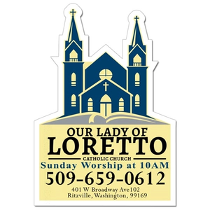 Photo of 3.50x5 Church Shaped Magnets   20 Mil