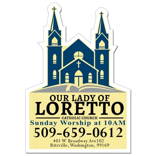 Photo of 3.50x5 Church Shaped Magnets   20 Mil