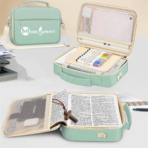 Photo of Bible Cover Church Bag With Pen Slots And Shoulder Strap