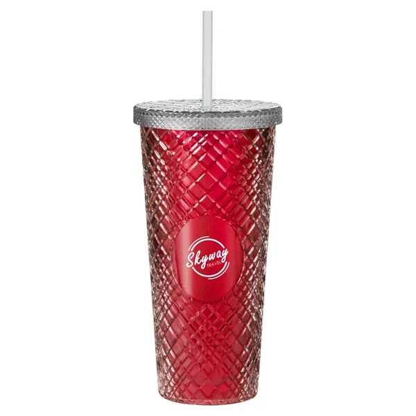 Red color option for Prime Line B.Free Pride 22oz Sparkle Straw Tumbler