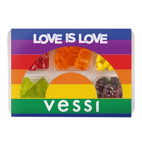 Main photo of Pride Rainbow Die Cut Nested Candy Box
