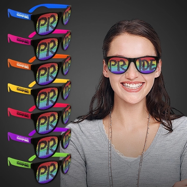 Red color option for Rainbow Pride Billboard Sunglasses
