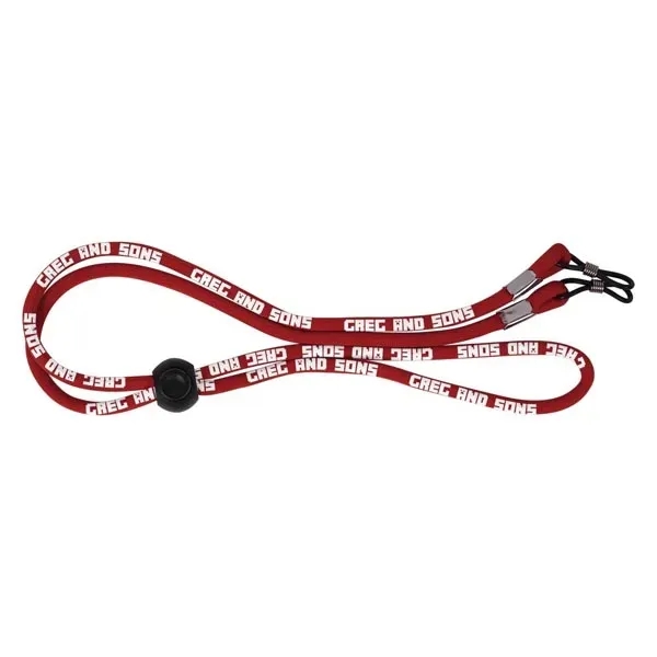 Red color option for Woven Adjustable Sunglass Strap