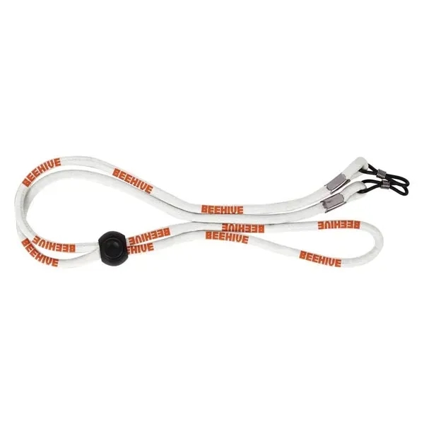 White color option for Woven Adjustable Sunglass Strap
