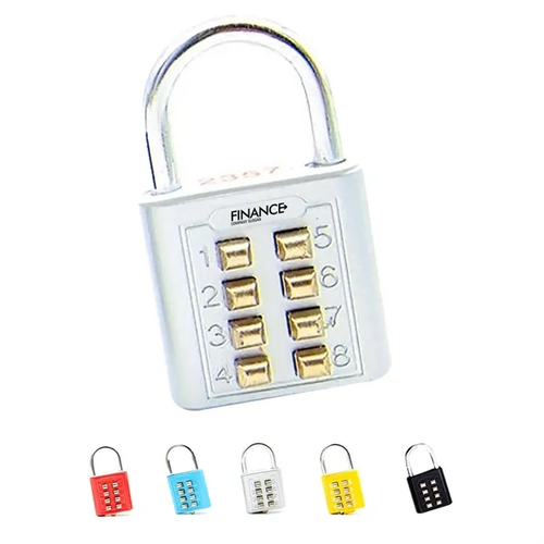 Photo of Metal Body 8 Digit Safety Padlock
