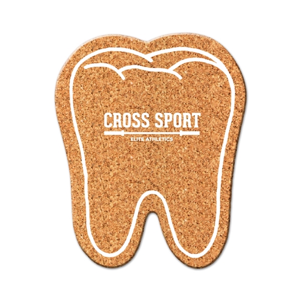 Natural color option for Absorbent Tooth Shaped Cork Coaster