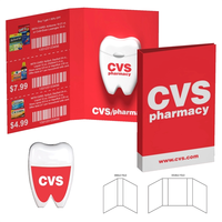 Tek Booklet With Tooth Shaped Dental Floss