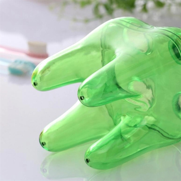 Green color option for Multifunction Tooth Shaped Toothbrush Pen Holder Container