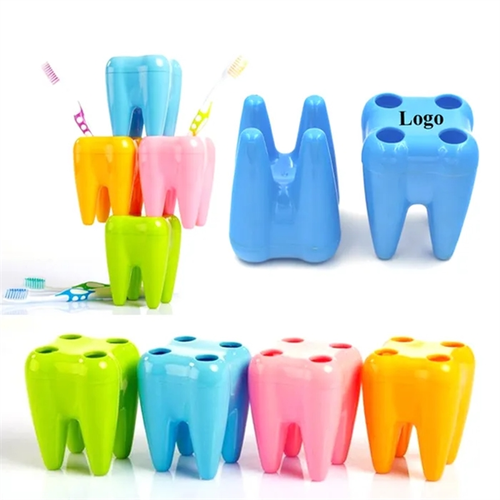 Photo of Multifunction Tooth Shaped Toothbrush Pen Holder Container