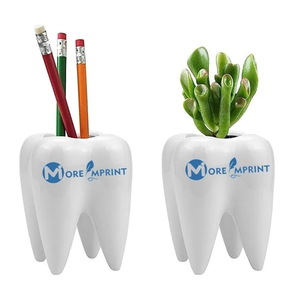 Photo of Tooth Shaped Planter Pot, Pen Pencil Holder