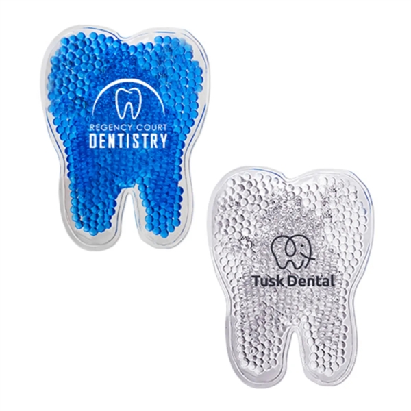 Clear color option for Tooth Shape Hot/Cold Gel Pack