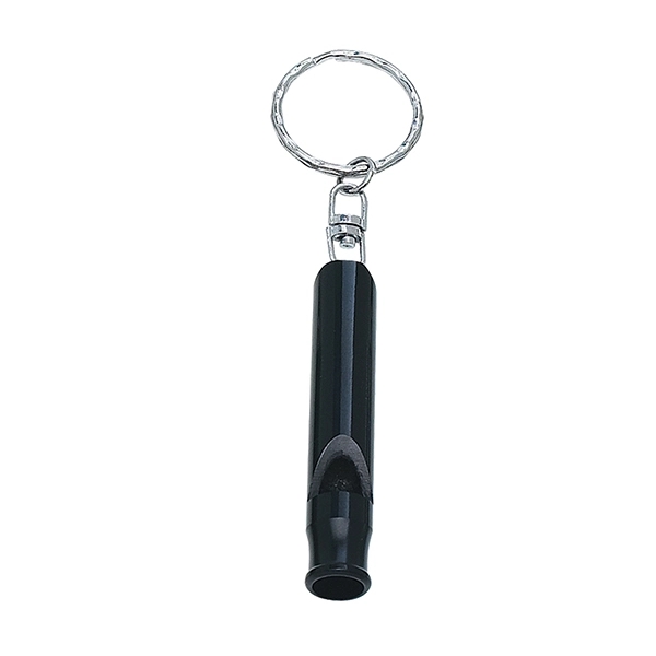 Black color option for Safety Whistle Key Chain