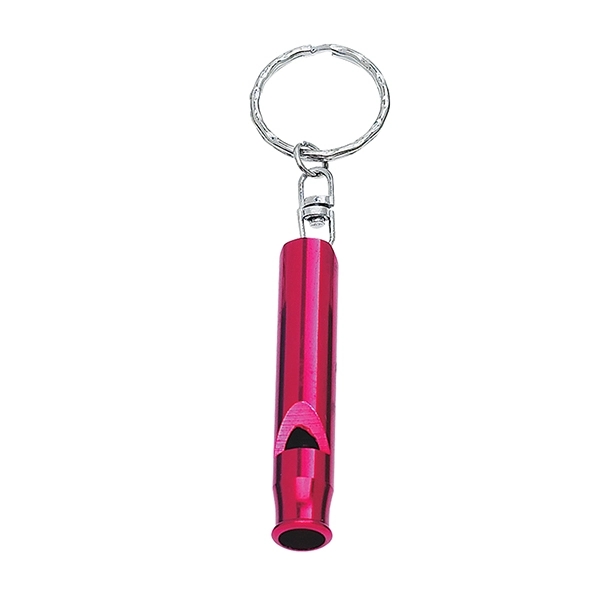 Red color option for Safety Whistle Key Chain
