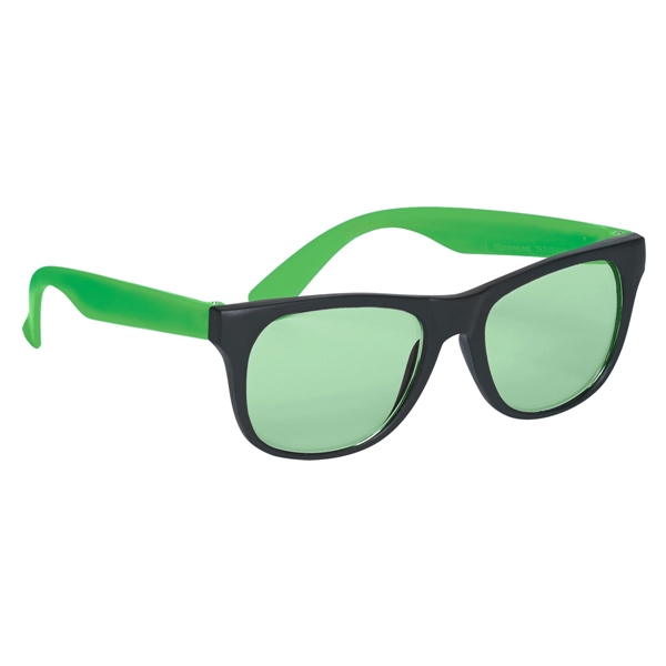 Green color option for Tinted Lenses Rubberized Sunglasses
