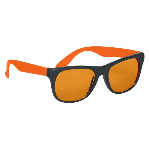 Orange color option for Tinted Lenses Rubberized Sunglasses