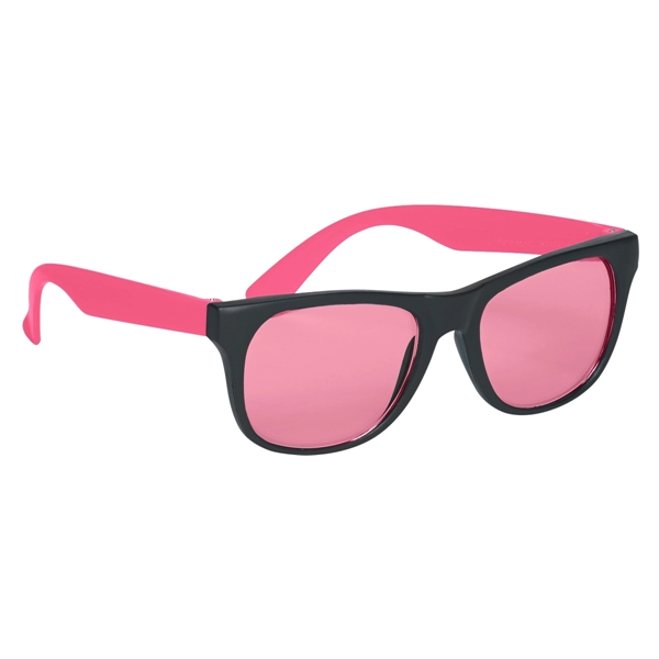 Pink color option for Tinted Lenses Rubberized Sunglasses