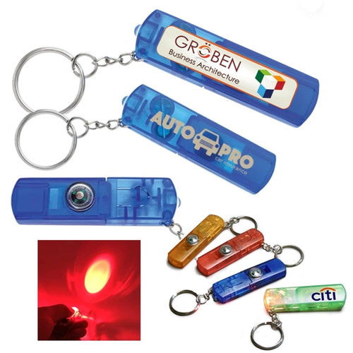 Main photo of Safety Whistle Key Light With Compass