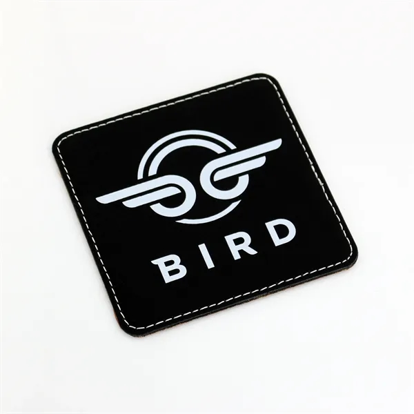 Black color option for Rawhide Square Coasters (Faux Leather / Leatherette)