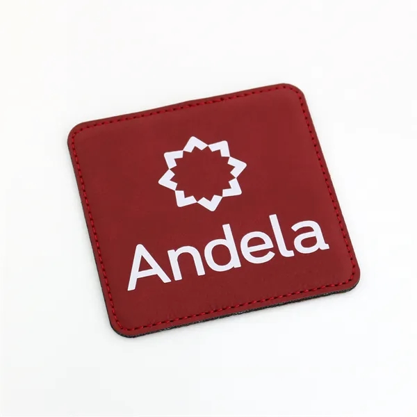 Maroon color option for Rawhide Square Coasters (Faux Leather / Leatherette)