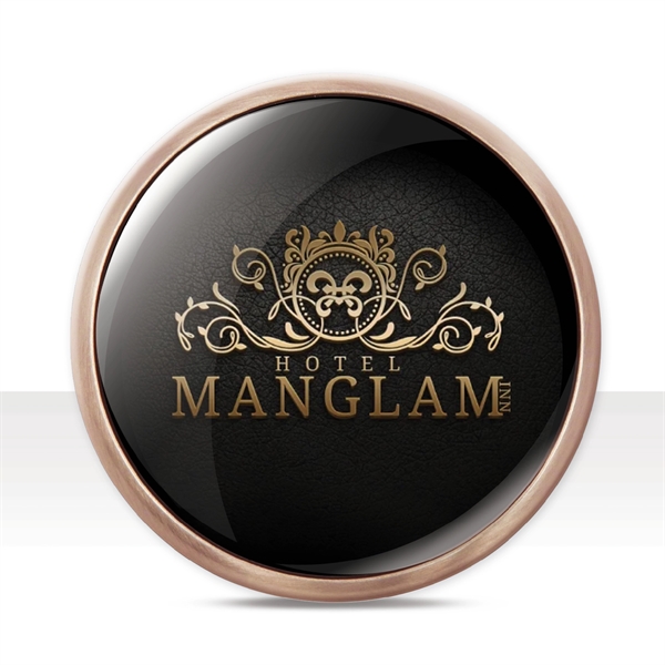 Antique Copper color option for Photo Coaster With Cork Bottom