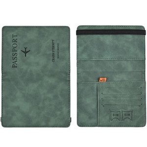 Photo of Rfid Blocking Travel Wallet Passport Holder With Elastic
