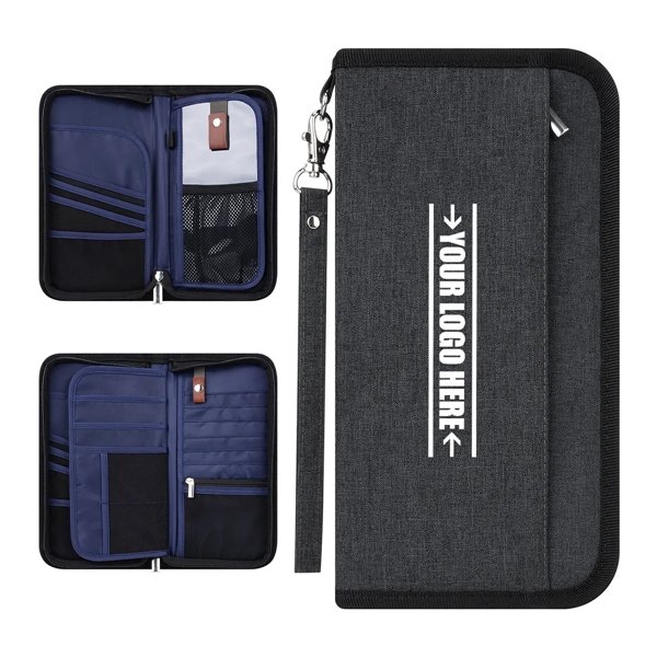 Black color option for Upgraded Rfid Travel Passport Wallet L