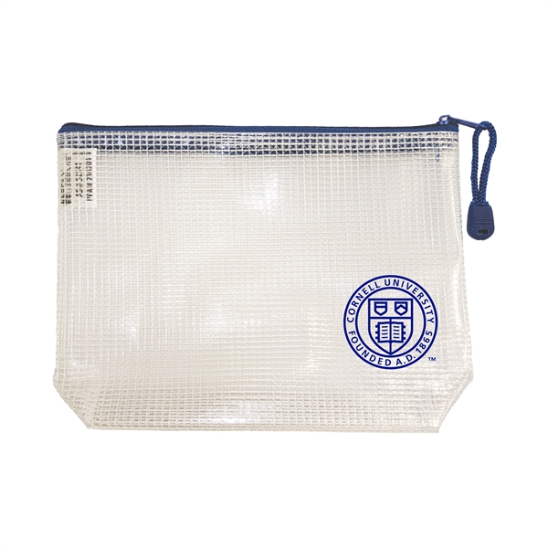 Clear Blue color option for Poly Weave® Tsa Quart Bag (Travel Safe Accessory)