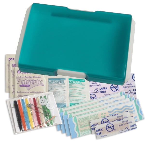 Translucent Aqua color option for Redi Travel First Aid Kit