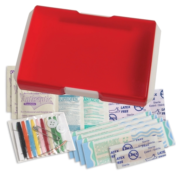 Translucent Red color option for Redi Travel First Aid Kit